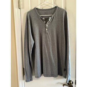 Patagonia Men’s Grey Henley Tshirt Long Sleeve